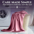 SLEEP SANCTUARY Satin Sheets Twin Size – 3 Piece Luxury Silky Bed Set, Softer Than Silk, 15" Deep Pocket, Cooling & Wrinkle-Free, Moisture-Wicking & Breathable for Hair & Skin (Pink)