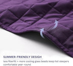 YnM Exclusive 50 lbs Weighted Blanket, Extra Heavy Cotton Bed Blanket for Two Persons, Ideal for Queen or King Bed (88x104 Inches, 50 Pounds, Fuchsia Purple)