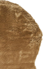 SAFAVIEH Faux Sheep Skin Collection 5' x 8' Camel FSS115E Silken Glam 2.35-inch Thick Area Rug