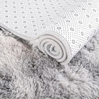ISEAU Runner Rug for Dorm, College, Apartment, Bedroom, 2x6 Feet Shag Area Rug with Upgrade Non Slip, Light Grey Fluffy Carpet Runner for Hallway, Fuzzy Soft Rugs for Kids Boys Bedroom Decor