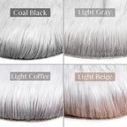 Ashler faux fur rug, Fluffy Shaggy Area Rug Ultra Soft 2 x 3 Feet Sheepskin Fur Rug, Frosted Bottom Gray Fuzzy Rug Machine Washable Shag Rug, Nursery Decor Throw Rugs for Bedroom, Living Room