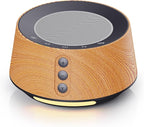 BGOVERSS White Noise Sound Machine with 20 Soothing Sounds, 10 Colors Night Light Sleep Machines Home Office Travel, 5 Timers and Memory Feature Sound Machine for Nursery Baby Kids Adults (Zebra Wood)