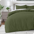 Bare Home Bedding Duvet Cover Extra Long Size - Premium 1800 Super Soft Collection - Lightweight, Cooling - Soft Breathable Bedding Duvet Cover (Twin/Twin XL, Cypress)