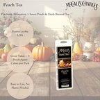 McCall’s Candles | Peach Tea | Scented Wax Melt | Juicy Peach, Black Tea, Lemon Zest & Sage | 6-Piece Break-Apart Bar | 12–24 Hours Per Wedge | Poured in the USA | 5.5 oz