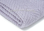 Chanasya Premium Textured Knit Throw Blanket with Tassels - Soft, Cozy Blanket for Couch, Bed, Living Room - 50" x 65” - Misty Lilac