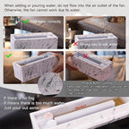 TMEHM Fireplace Flame Air Diffuser Humidifier,7 Colors Aromatherapy Essential Oil Diffuser,Ultrasonic with Timer for Home,Bedroom,Office,Yoga (White Marble)