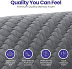 Sidney Sleep Set of 2 Mini Travel Size Neck Pillows - Knee Pillow - Back Lumbar Support - Curved Bed Pillow - 14 x 19 Inches - Adjustable Loft - Carry Backpack Included (Grey 2 Pack Mini)