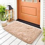Noahas Beige Runner Rug for Hallway,2'x4' Long Area Rugs for Bedroom Living Room,Non Slip Thick Shag Floor Carpet for Entryway Kitchen Dorm Nursery Bedside Kids Room