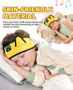 KIDSBAND Kids Headphones, Bluetooth Headband for Kids with Wired Playback 3.5 MM Jack for School, Travel