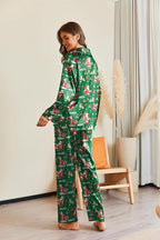Ekouaer Pajamas For Women Set Silk Pjs 2 Piece Satin Sleepwear Long Sleeve Button Down Lounge Sets With Pant