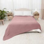 Comfy Cubs Muslin Blanket for Adults Queen 90" x 90" - 6 Layer Soft, Breathable & Lightweight Muslin Adult Blanket - Machine Washable & Designed in The US Bedding for All Seasons - Mauve
