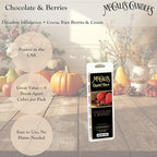 McCall’s Candles | Chocolate & Berries | Scented Wax Melt | Raspberries & Velvety White Chocolate | 6-Piece Break-Apart Bar | 12–24 Hours Per Wedge | Poured in the USA | 5.5 oz
