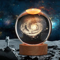 Large 3D Galaxy Crystal Ball Night Light, Crystal Lamp 16 Color Changing with Remote Control for Bedroom Decor, Ideal Birthday Gift for Teens Boys and Girls, Galaxy Model