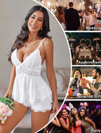 Avidlove Womens Sweetness Cami Set Lace Camisole Lingerie Nightwear Sexy Pajamas Lounge Sets
