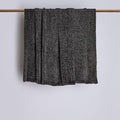 Best Home Fashion Super Soft Luxe Sheen Chenille Throw Blanket, Warm and Cozy Knitted Decorative Blanket for Sofa, Couch and Bed All Seasons 50 x 60 Inches- Grey