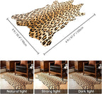 HOMORE Leopard Rug, 3x4 Feet Animal Skin Print Rug,Small Cheetah Rugs for Wall Art Decor,Western Floor Carpet for Bedroom Bedside Living Room Desk