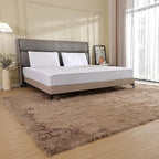 ORINOVA Beige Area Rugs for Living Room Bedroom Nursery 9X12 Washable Faux Sheepskin Fluffy Fur Rug Kids Room Decor Soft Cozy Home Décor