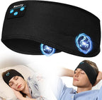 Navly Sleep Headphones, 10Hrs Sports Headband with Soft Cozy Earbuds Comfortable, Headphones Headband with Ultra-Thin HD Stereo Speakers Perfect for Workout,Running,Yoga,Travel