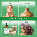 Siva Camphor Essential Oil - 4 Fl Oz – 100% Natural Camphor Oil - for Diffuser, Face, Skin Care, Aromatherapy, Hair Care, Scalp and Body Massage - with Dropper