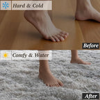 4x6 Area Rugs for Living Room Bedroom, Soft Fluffy Shaggy Bedside Rug, Indoor Floor Carpet for Kids Playroom, Dorms, Nursery Rooms, Home Decor (Tie-Dyed Light Grey 4'x6')