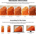NEWCOSPLAY Super Soft King Blanket Orange Premium Silky Flannel Fleece 3D Checkered Lightweight Bed Blanket All Season Use (Orange Checkered, King(90"x110"))