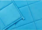 TONGDADA Kids Weighted Blanket | 40''x60'',10lbs | for Child Between 80-125 lbs | Premium Cotton Material with Glass Beads | Teal