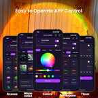 Tsrarey Sunset Lamp Projection, Not Only 21 Colors Sunset Lights, 180 Degree Rotation Led Light, Push Button Switch & APP Control Projector for Party Bedroom Decor