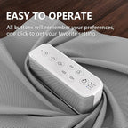 OnLyee White Noise Sound Machine with Bluetooth Speaker, 15 Soothing Sounds for Sleep, Baby & Office Privacy, 3000mAh Rechargeable, Auto-Off Timer, 8-Level Volume (White)