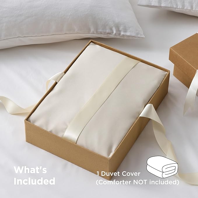 Bedsure Duvet Cover King Size - Only Includes 1 Duvet Cover (104"x90"), Hotel Luxury Soft Double Brushed All Season Bedding for Kids & Adults, Zipper Closure, Linen (No Comforter, No Pillow Shams)