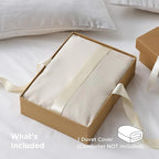 Bedsure Duvet Cover Full Size - Only Includes 1 Duvet Cover (80"x90"), Hotel Luxury Soft Double Brushed All Season Bedding for Kids & Adults, Zipper Closure, Linen (No Comforter, No Pillow Shams)