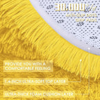 OLANLY 2x5 Machine Washable Runner Rugs for Hallway, Soft Fluffy Shaggy Bedside Rugs for Bedroom, Living Room, Indoor Floor Carpet for Kids Girls and Boys, Nursery Rooms, Home Decor Aesthetic, Yellow