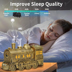 Diffuserlove Essential Oil Diffuser 300ML Train Cool Mist Humidifier Quiet Aromatherapy Diffuser with Night Light for Bedroom Desk