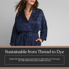 Lunya Washable Silk Robes for Women – Lightweight Short Robes with Pockets, Removable Belt & Interior Tie – Multiple Colors