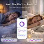 Smart Ring Health & Fitness Tracker for Men & Women – Sleep, Heart Rate, SpO₂, HRV & Stress Tracking – BP & Women Health Support, 180+ Sport Modes, IP68 Waterproof, No Subscription Fee (Gold, 12)