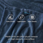 Bedsure GentleSoft Fleece Throw Blanket Mineral Blue - 300GSM Blankets for Couch, Sofa, Bed, Soft Lightweight Plush Cozy Throws for Toddlers, 50x60 inches