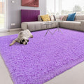 Softlife Light Purple 8x10 Area Rug for Living Room, Fluffy Shag Plush Rugs for Bedroom Girls, Shaggy Soft Fuzzy Kids Large Carpet for Dorm Bedside Ultra Cozy Non-Slip Indoor Decor