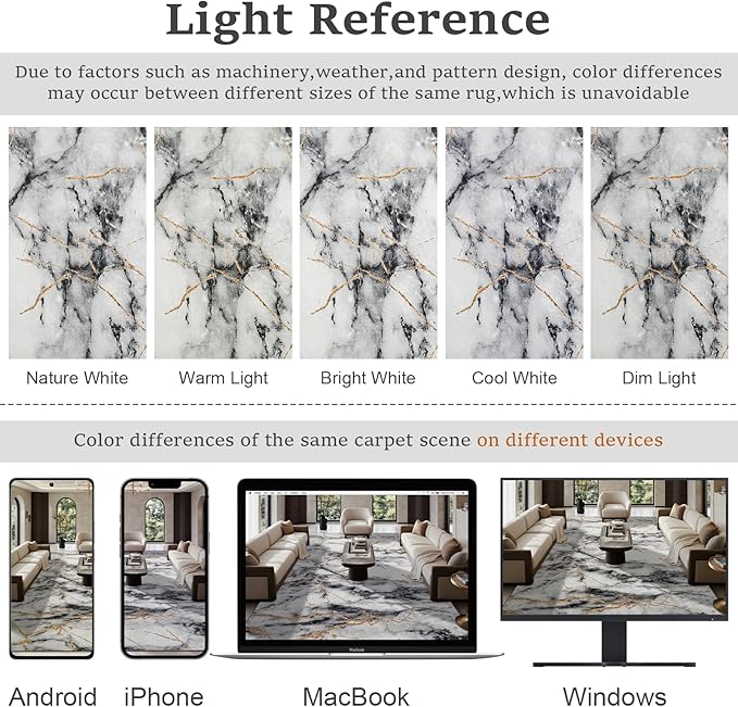 CRYPTOLITE Area Rugs 9x12 Rug for Living Room Abstract Washable Rug with Non-Slip Backing Low Pile Area Rugs for Bedroom, Dining Room, Gold&Grey