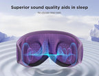 LC-dolida Sleep Headphones, Sleep Mask Bluetooth Wireless Music Eye Mask, Sleeping Headphones for Side Sleepers Sleep Mask with Bluetooth Headphones Ultra-Thin Stereo Speakers Perfect for Sleeping