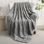 Mr. Sandman Weighted Blanket for Adults, Minky Dots Heavy Blanket for Woman, Man Sleeping and Calm, Soft and Cozy Weighted Throw Blankets, Machine Washable, 48 x 72in, 10 lbs, Grey
