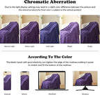 NEWCOSPLAY Super Soft King Blanket Purple Premium Silky Flannel Fleece 3D Checkered Lightweight Bed Blanket All Season Use (Purple Checkered, King(90"x110"))