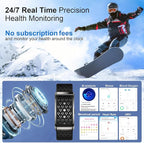 Smart Bracelet, Health Activity Fitness Trackers with Heart Rate Sleep Monitor, 24/7 Blood Oxygen/Calorie/Stress/Step Tracker, Health Fitness Bands, 170+ Sports Modes Smart band with Free APP, 2 Bands