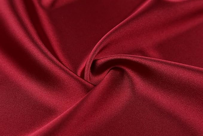 Women's Pure Color Satin Kimono Robe Short Bridesmaids Robe Dressing Gown