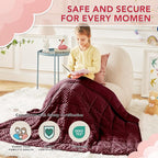 CuteKing Weighted Blanket - 40"x60" 10lbs Minky Dots Heavy Blanket with Glass Beads Soft Breathable for All-Season Summer Fall Winter Thick Comfort for Rest
