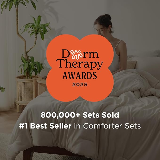 Bedsure Oversized Queen Comforter Set - Warm Taupe Soft Bedding for All Seasons, Cationic Dyed Bed Set, 3 Pieces, 1 Oversized Queen Size Comforter (98"x 98") and 2 Pillow Shams (20"x 26"+2")