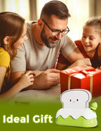 L LOHAS LED Cute Toaster Night Lights for Kids, Kawaii Stuff Bread Desk Lamp with Smile Face, Rechargeable Desk Decor for Bedroom, Besides, Dinning, Nursery Night Light for Kids, Boys, Girls, Gifts