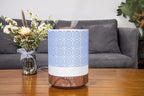 BlueHills 2500 ML XL Essential Oil Diffuser for Large Room Aroma Humidifier Home Decor Bed Baby Room Big Huge 2.5 L Capacity Long Run Color Lights Decorative Design High Mist Dark Wood Grain F004