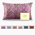 Mulberry Silk Pillowcase for Hair and Skin Standard Size Leopard Print Pillow Cases with Zipper Soft Breathable Smooth Cooling Covers Sleeping (Pink Paint, 20"X 26",1Pcs)