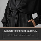 Lunya Washable Silk Robes for Women – Lightweight Short Robes with Pockets, Removable Belt & Interior Tie – Multiple Colors