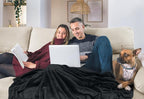 Utopia Bedding Fleece Blanket Twin XL Size Black 300GSM Luxury Anti-Static Fuzzy Soft Microfiber Dorm Bed Blanket (90x76 Inch)