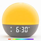 Sunrise Alarm Clock & White Noise Machine, Effective Alarm Clocks for Deep Sleepers, Bluetooth Speaker Wake Up Light, Sunset Simulation, 30 Soothing Sounds, FM Radio, USB Phone Charging Port